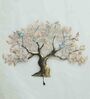 Antar Iron Decorative Tree Wall Art With LED In Gold