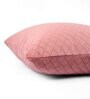 Peach Velvet Solid 24x24 inches Cushion Covers (Pack of 2)