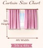 Peach Velvet Solid 5 Feet Blackout Window Curtains Set Of 2