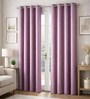 Peach Velvet Solid 7 Feet Blackout Door Curtain