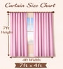 Peach Velvet Solid 7 Feet Blackout Door Curtains Set Of 2
