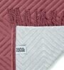Pink Velvet Zig Zag 55x49 Inches Sofa Throw