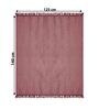 Pink Velvet Zig Zag 55x49 Inches Sofa Throw