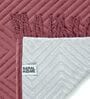 Pink Velvet Zig Zag 55x86 Inches Sofa Throw