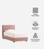 Peachy Dream  Boucle Kids Toddler Bed With Box Storage In Ivory Colour