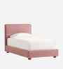 Peachy Dream Boucle Kids Twin Bed With Hydraulic Storage In Ivory Colour