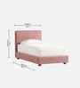 Peachy Dream Kids Twin Bed In Ivory Colour