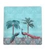 Peacock  Turquoise MDF (Set of 4) Table Coaster Reinvention factory