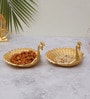 Peacock Aluminium Platter Set of 2