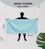 Blue Cotton Striped 220 GSM Bath Towel Blue Cotton Striped 220 GSM Bath Towel