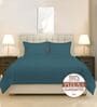 Peacock Blue Solid 400 TC Cotton Double Sized Duvet Cover