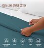 Peacock Blue Solid 400 TC Cotton Double Sized Duvet Cover