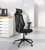 Peacock Breathable Mesh Ergonomic Chair In Black Colour