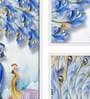 Peacock Plastic White Plastic Framed Wildlife Art Panels