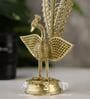 Peacock Gold Brass Showpiece