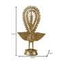 Peacock Gold Brass Showpiece