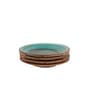 Peacock Green 7 Inch (Set of 4) Ceramic Quarter Plate