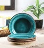 Peacock Green 7 Inch (Set of 4) Ceramic Quarter Plate
