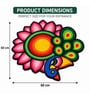 Peacock and Floral Handmade Rangoli Door Mat