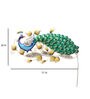 Peacock Multicolor Metal LED Wall Art