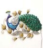 Peacock Multicolor Metal LED Wall Art