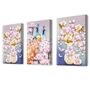 Peacock Multicolour Engineered Wood (Set of 3) Art Panels
