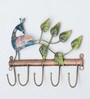 Peacock Multicolour Iron  Key Holder