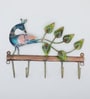 Peacock Multicolour Iron  Key Holder