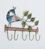 Peacock Multicolour Iron  Key Holder