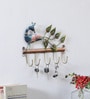 Peacock Multicolour Iron  Key Holder