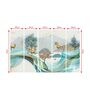 Reindeer Multicolour MDF (Set of 5) Art Panels