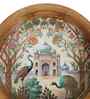 Peacock Palace Round Tray   Mughal-Inspired Art- Large (1 Piece)