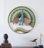 Peacock Ring Multicolour Iron Wall Art