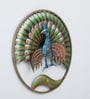 Peacock Ring Multicolour Iron Wall Art