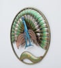 Peacock Ring Multicolour Iron Wall Art