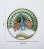 Peacock Ring Multicolour Iron Wall Art