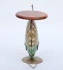 Peacock Stool Multicolour Iron Figurines