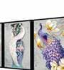 Peacock Multicolour Canvas Framed People and Places Art Panels Set of 3