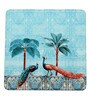Peacock Turquoise MDF (Set of 6 ) Table Coasters