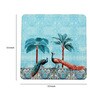 Peacock Turquoise MDF (Set of 6 ) Table Coasters