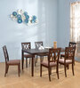 Peak 6 Seater Dining Set in Cappucino Finish