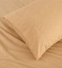 Pearl 400TC  Solid Embroidery Superking Bedsheet with 2 Pillow Covers