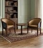 Pearl Cafe Coffee Table Set In Sheesham Wood Finish