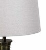 Pearl Grey Cotton Drum Lampshade