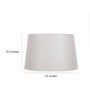 Pearl Grey Cotton Drum Lampshade