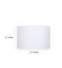 Pearl Ivory Cotton Cylindrical Lampshade