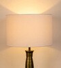 Pearl Ivory Cotton Cylindrical Lampshade