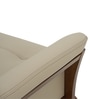 Pearl Leatherette 1 Seater Sofa In Beige Colour