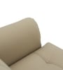 Pearl Leatherette 1 Seater Sofa In Beige Colour