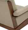 Pearl Leatherette 1 Seater Sofa In Beige Colour